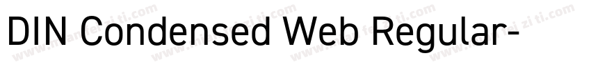 DIN Condensed Web Regular字体转换
